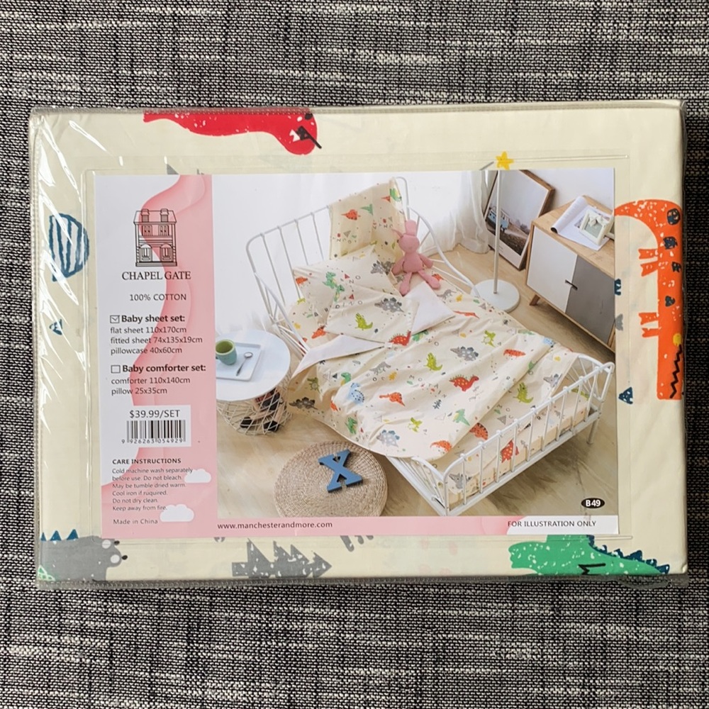 Baby Bundle Cotton Sheet set + fleece blanket - Picture 2 of 6